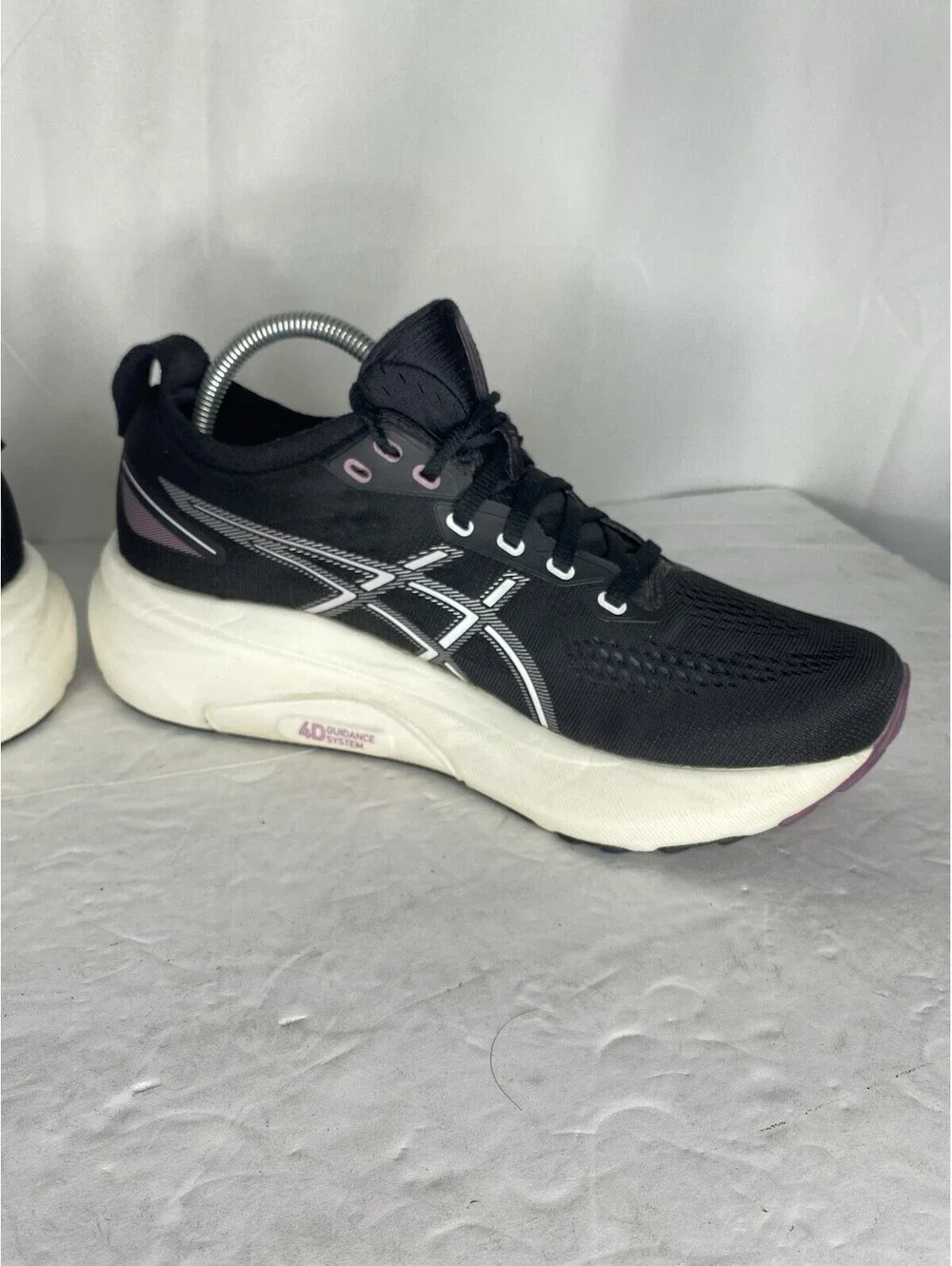ASICS Gel-Kayano 31 Shoes Womens Size 9 Black Purple Running Sneakers